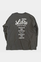 画像をギャラリービューアに読み込む, LB-T004/ビックシルエットロングスリーブTシャツ (スチーム、グラファイト)/LIBRE