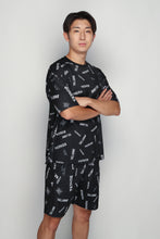 画像をギャラリービューアに読み込む, BNR-PS107T/昇華ワイドシルエットプラクティスシャツ(BLACK,WHITE)/bonera