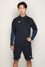 画像をギャラリービューアに読み込む, BNR-TJ096T/昇華ハーフジップジャケット(BLACK,NAVY)/bonera