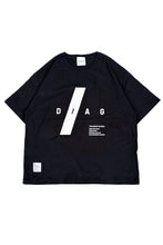 画像をギャラリービューアに読み込む, DG-T023/ ワイドシルエットTシャツ(WHITE,BLACK)/DIAG