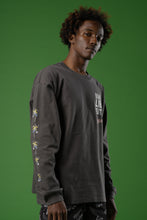 画像をギャラリービューアに読み込む, LB-T004/ビックシルエットロングスリーブTシャツ (スチーム、グラファイト)/LIBRE