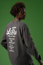 画像をギャラリービューアに読み込む, LB-T004/ビックシルエットロングスリーブTシャツ (スチーム、グラファイト)/LIBRE