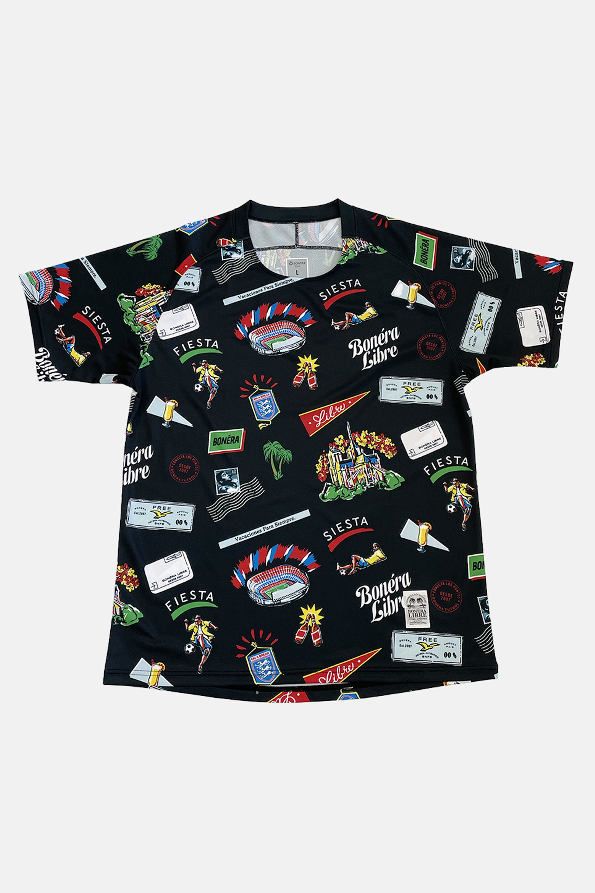 LB-PS003T／プラクティスシャツ(BLK,GRY)_ボネーラリブレ