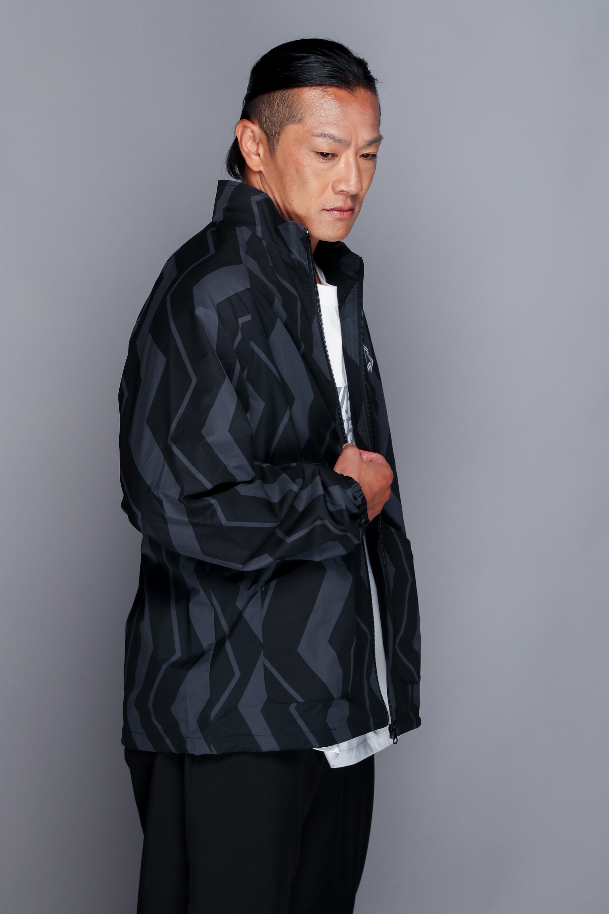 (取寄) アーティレクト インターセクト ジャケット ARTILECT Intersect Doubleweave Jacket  Dove Grey/Black DG-JK011T | メカニカルタフタジャケット/ DIAG ボネーラディアグ