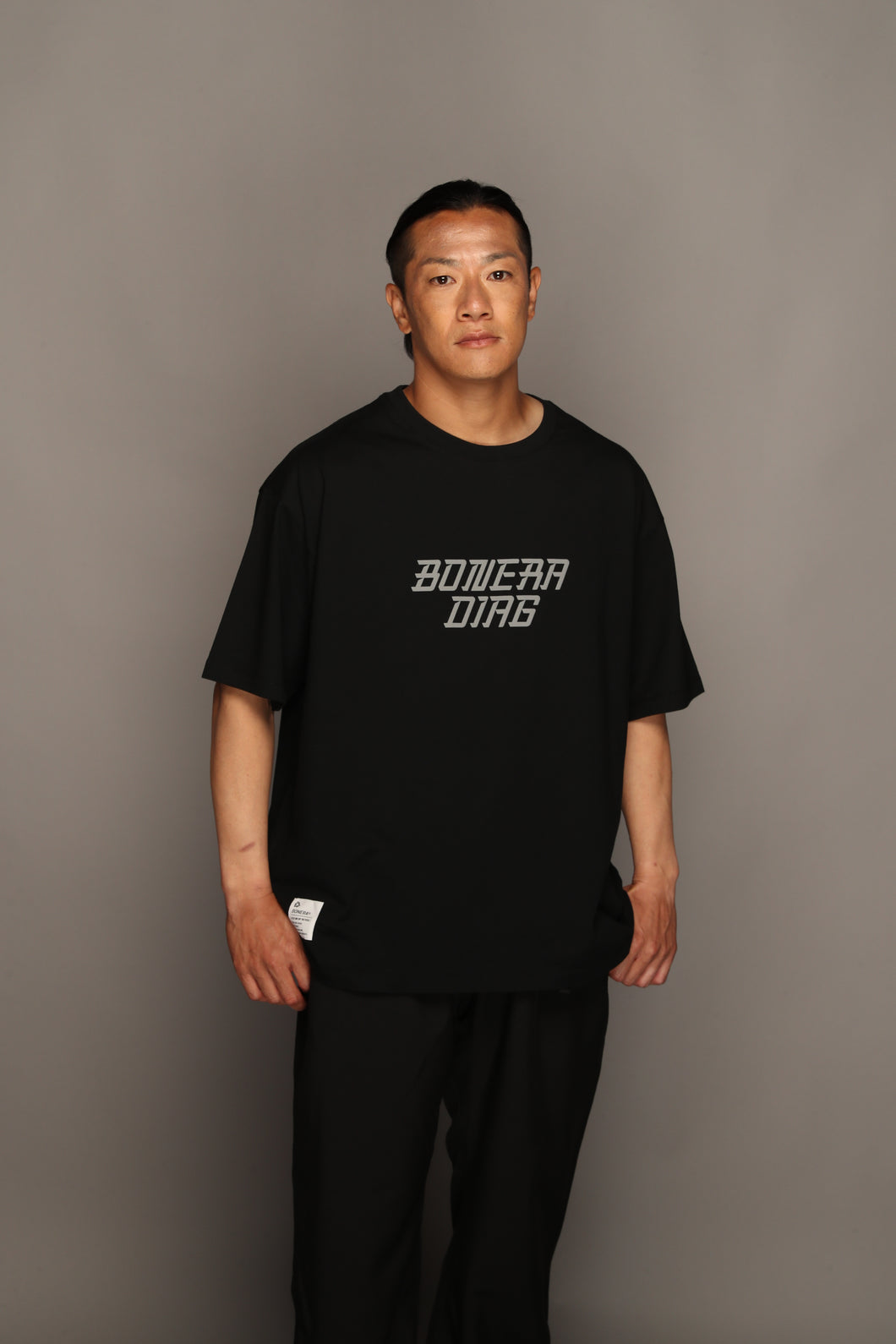 DG-T022／ ワイドシルエットTシャツ(WHITE,BLACK)／DIAG