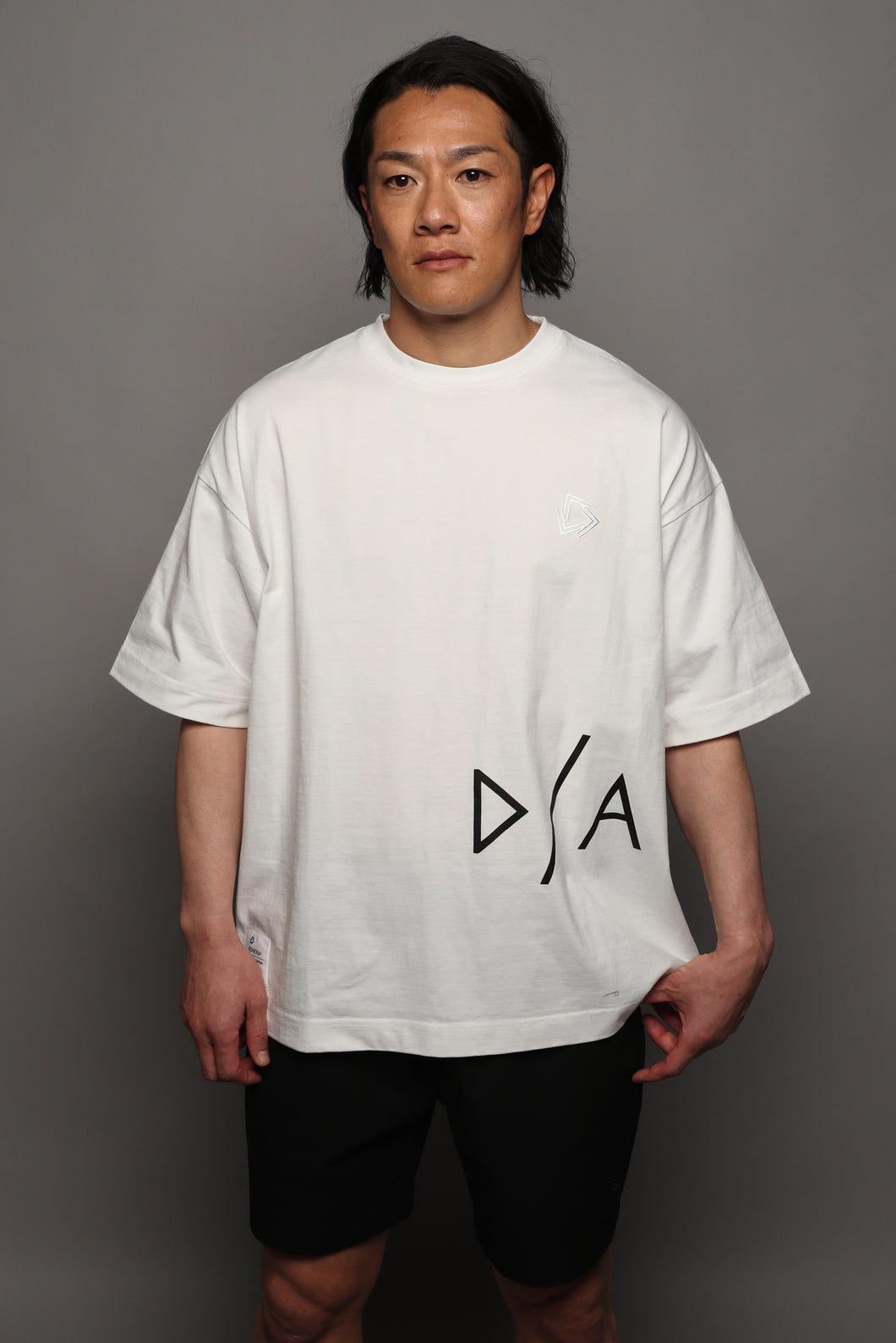 DG-T020／ ワイドシルエットTシャツ(WHITE,BLACK)／DIAG